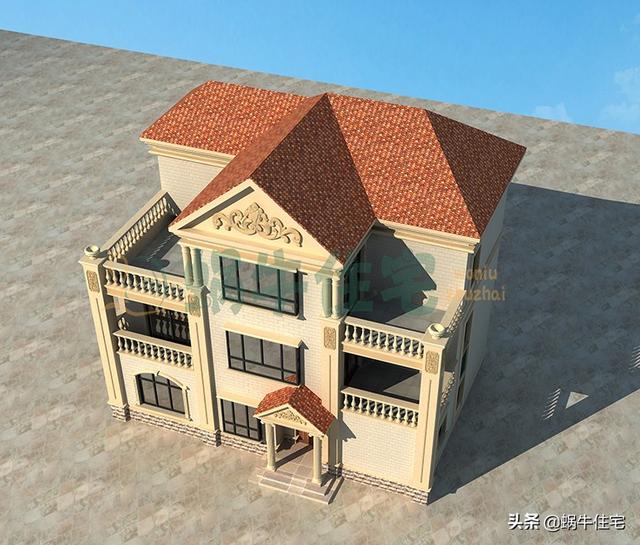 34萬三層爆款別墅設(shè)計圖，讓你心動不已的一款別墅。