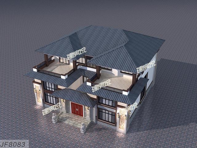 新中式庭院別墅，在農(nóng)村非常的受歡迎，讓人一眼就喜歡上！