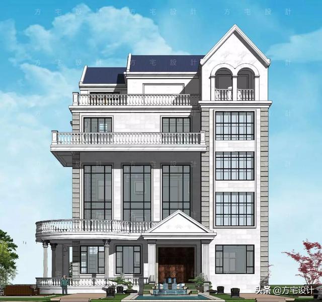 占地270平的五層豪華別墅設計圖，帶效果圖和施工圖。