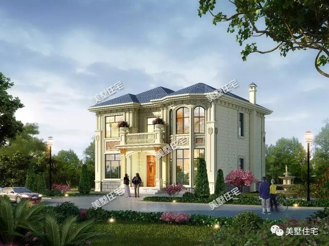 11.24米x10.12米二層小別墅設(shè)計圖，高貴典雅，內(nèi)配畫室、書房、棋牌室。