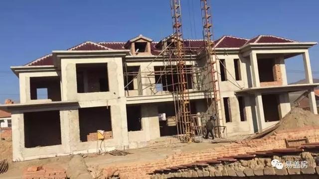 25m×11m二層歐式別墅設(shè)計圖，大氣時尚，帶實拍效果圖和圖紙。