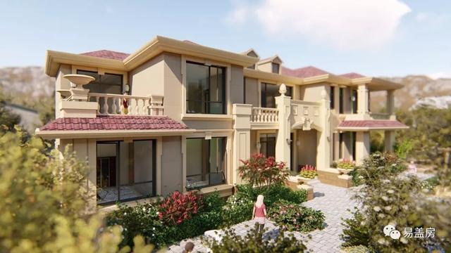 25m×11m二層歐式別墅設(shè)計圖，大氣時尚，帶實拍效果圖和圖紙。