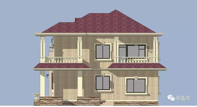 25m×11m二層歐式別墅設(shè)計圖，大氣時尚，帶實拍效果圖和圖紙。