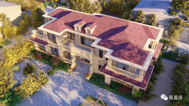 25m×11m二層歐式別墅設(shè)計圖，大氣時尚，帶實拍效果圖和圖紙。