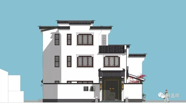 15.9m×11.2m三層新中式別墅，56萬建成，過起了江南鄉(xiāng)村生活。