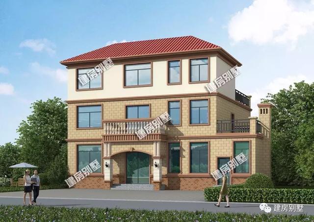 三款帶商鋪設計的三層別墅設計圖，不僅可以出粗，自己住著也舒服！