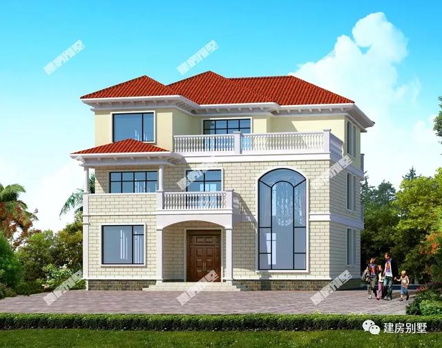 3款面寬都是13米的農(nóng)村別墅設計圖，兩層三層的都有，造型和布局簡直是一百分。