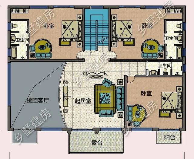 現(xiàn)代的歐式三層大自建別墅設計圖，大氣時尚，看一眼就非常喜歡。