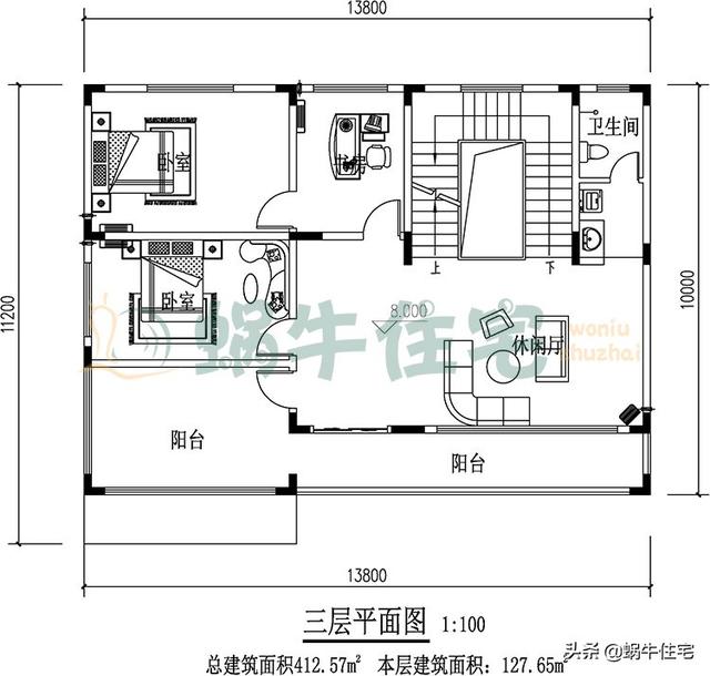 三層現(xiàn)代平屋頂別墅設計圖，簡單實用，人人都喜歡。