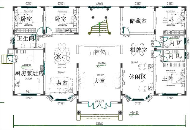 占地302平方米的三層雙拼住宅設(shè)計圖，用一塊宅基地建兩棟房，保準(zhǔn)你一見難忘。