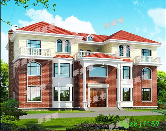 占地302平方米的三層雙拼住宅設(shè)計圖，用一塊宅基地建兩棟房，保準(zhǔn)你一見難忘。