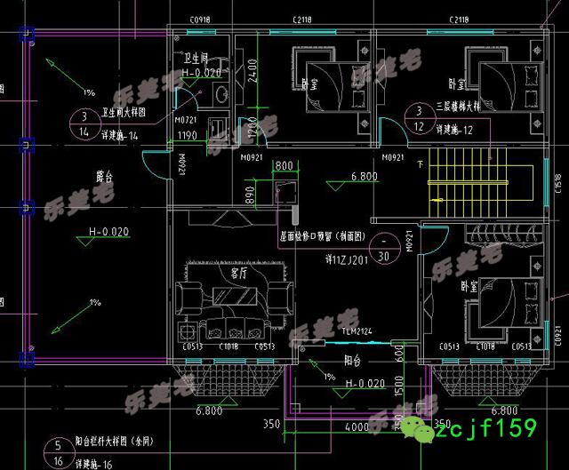 3棟帶車庫(kù)且風(fēng)格也相同的三層別墅，大氣簡(jiǎn)約，你更喜歡哪一款呢？