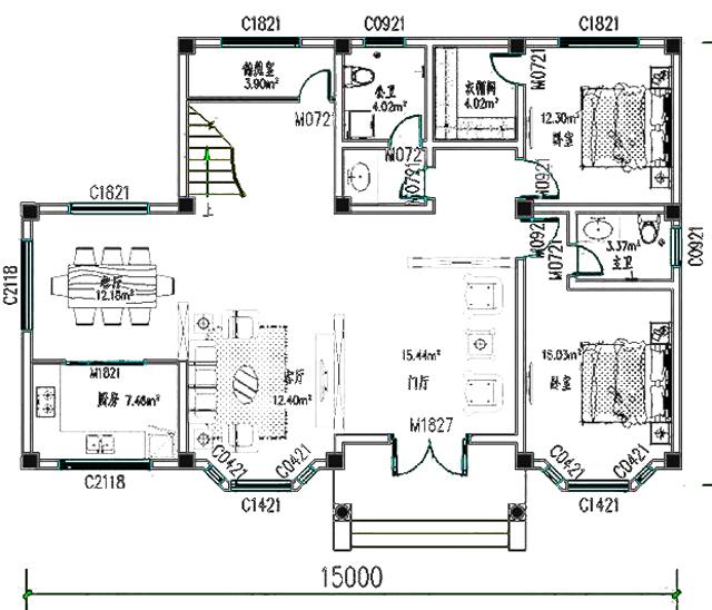 3棟帶車庫(kù)且風(fēng)格也相同的三層別墅，大氣簡(jiǎn)約，你更喜歡哪一款呢？
