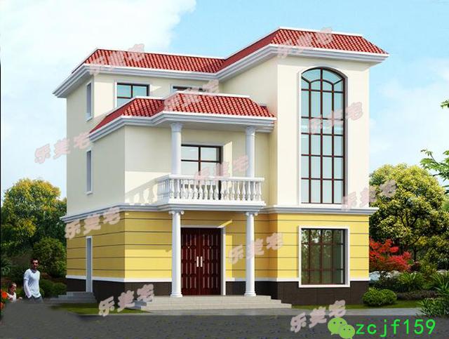 平屋頂三層農(nóng)村自建房，活動(dòng)空間大，住得也舒服。