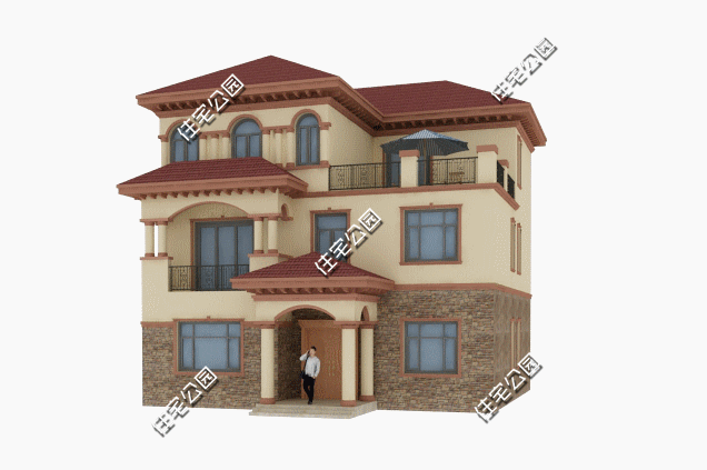 11.6X11.3米三層農(nóng)村別墅設(shè)計(jì)圖，婆家為我準(zhǔn)備的新房，太贊了！