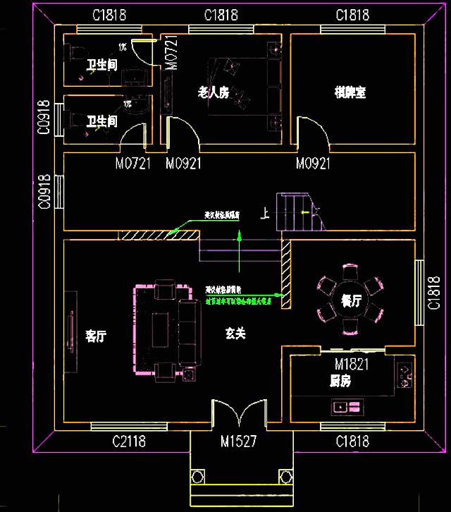 占地115平三層農(nóng)村別墅設(shè)計圖，外觀精美漂亮，經(jīng)典實用。