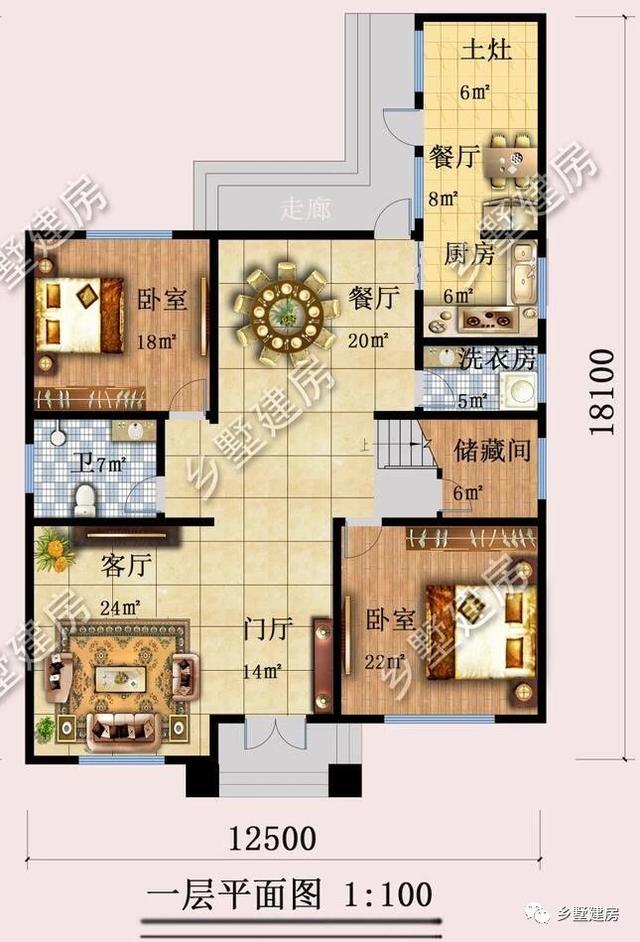 60萬農村三層小別墅設計圖，帶后院，外觀大氣宏偉，時尚大氣，回頭率超高！