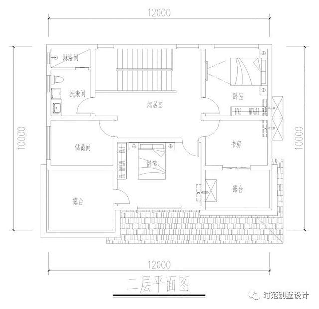 20萬(wàn)現(xiàn)代二層別墅設(shè)計(jì)圖，配色清爽，帶露臺(tái)，適合農(nóng)村自建