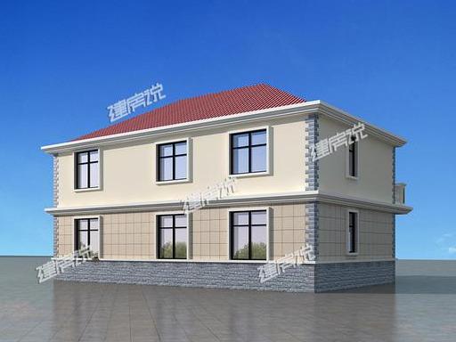 花30萬蓋了棟二層漂亮別墅，非常有面子！