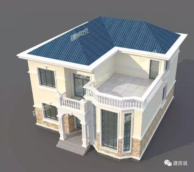 二層經(jīng)典農(nóng)村自建房，火爆了全村，建一棟，能成為全村模仿對象。