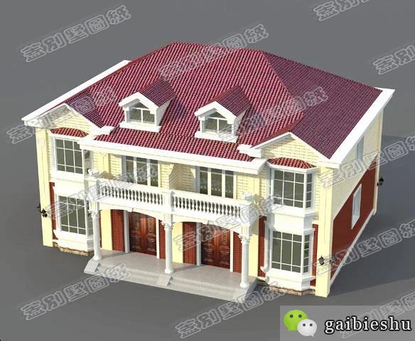 二層兄弟雙拼別墅設(shè)計(jì)圖，建造這樣的戶型，幾十年不過時(shí)，實(shí)用耐看。