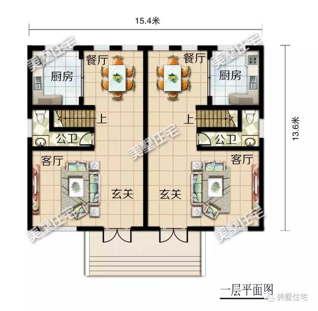 占地188平的三層雙拼別墅設計圖，經(jīng)濟實用，十里八鄉(xiāng)都來夸。