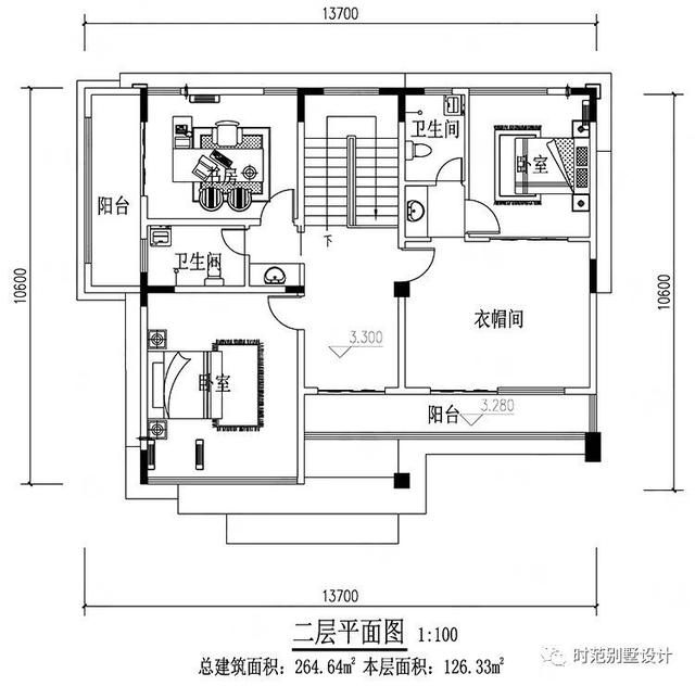二層現(xiàn)代風(fēng)別墅設(shè)計(jì)圖，4室2廳，錯(cuò)過(guò)就太可惜了。