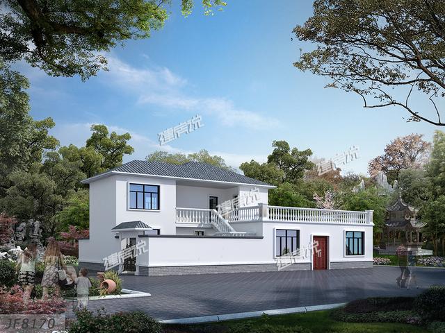 女婿花了幾十萬給兩老蓋了棟漂亮的房子，臉上可有光了。