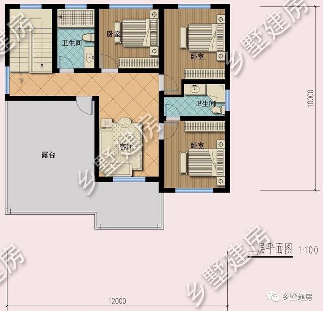 占地116平二層農(nóng)村小別墅設(shè)計(jì)圖，大氣時(shí)尚，實(shí)用經(jīng)濟(jì)，難得一見的好戶型。