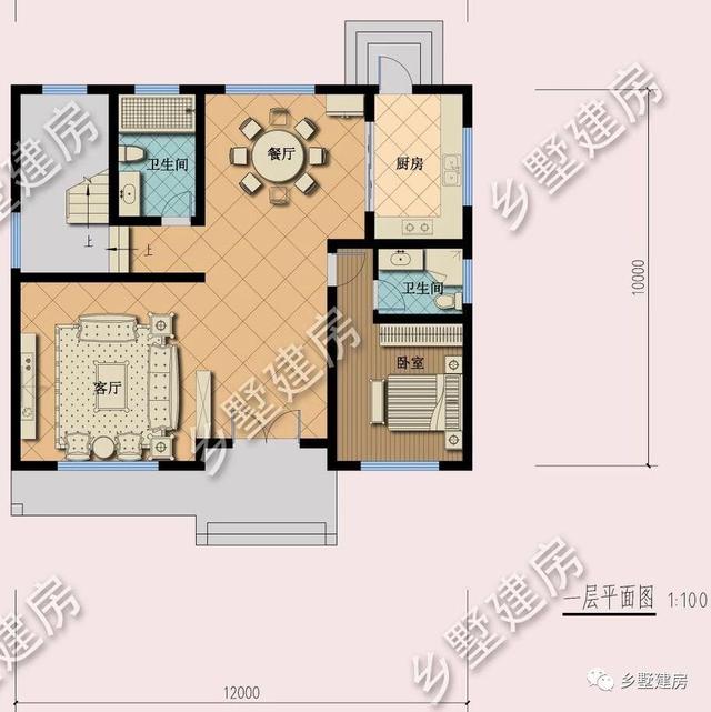 占地116平二層農(nóng)村小別墅設(shè)計(jì)圖，大氣時(shí)尚，實(shí)用經(jīng)濟(jì)，難得一見的好戶型。