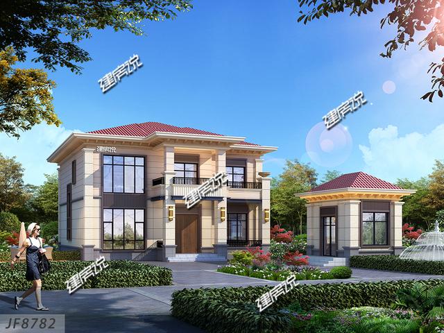 二層中式小別墅，左右對稱，美感十足，惹人喜愛，一棟就是大大的生活享受。