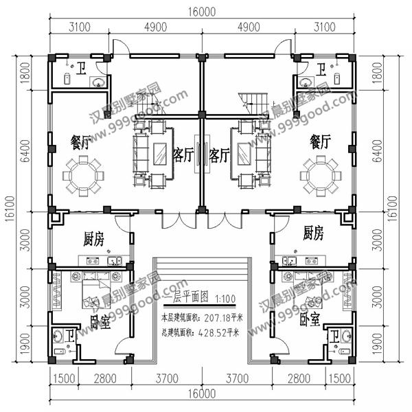 3款平屋頂設(shè)計(jì)的三層別墅設(shè)計(jì)圖，漂亮實(shí)用還洋氣，第1棟帶地下室。