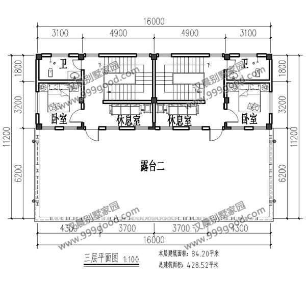 3款平屋頂設(shè)計(jì)的三層別墅設(shè)計(jì)圖，漂亮實(shí)用還洋氣，第1棟帶地下室。