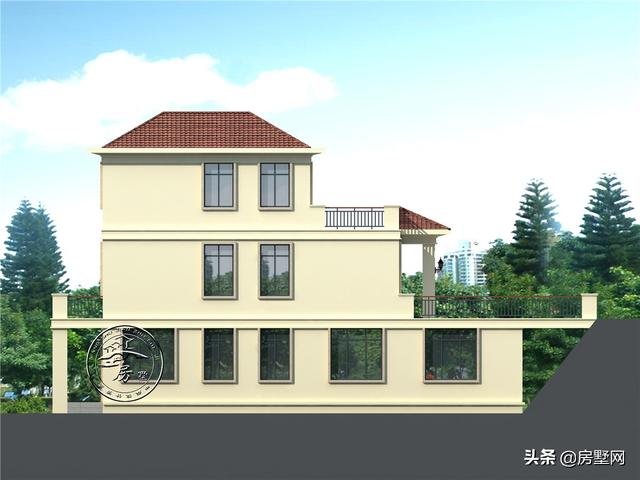 三層簡歐別墅設(shè)計(jì)圖，處在低洼地段，看看業(yè)主是如何解決的。