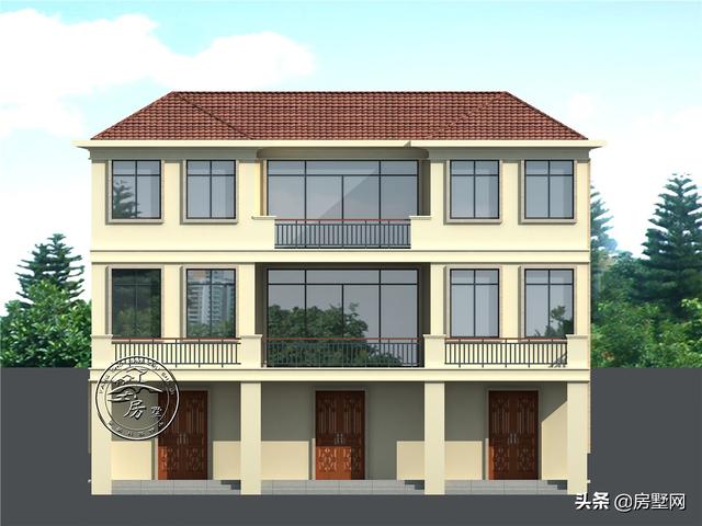 三層簡歐別墅設(shè)計(jì)圖，處在低洼地段，看看業(yè)主是如何解決的。