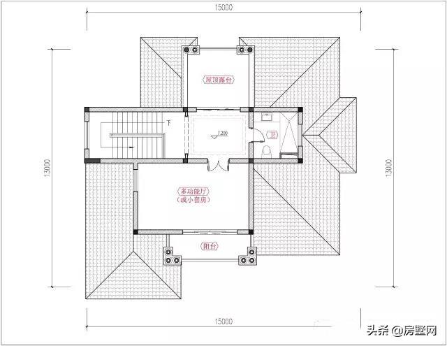 帶雙車庫(kù)的新式三層別墅設(shè)計(jì)圖，秀雅大方不失大氣?。