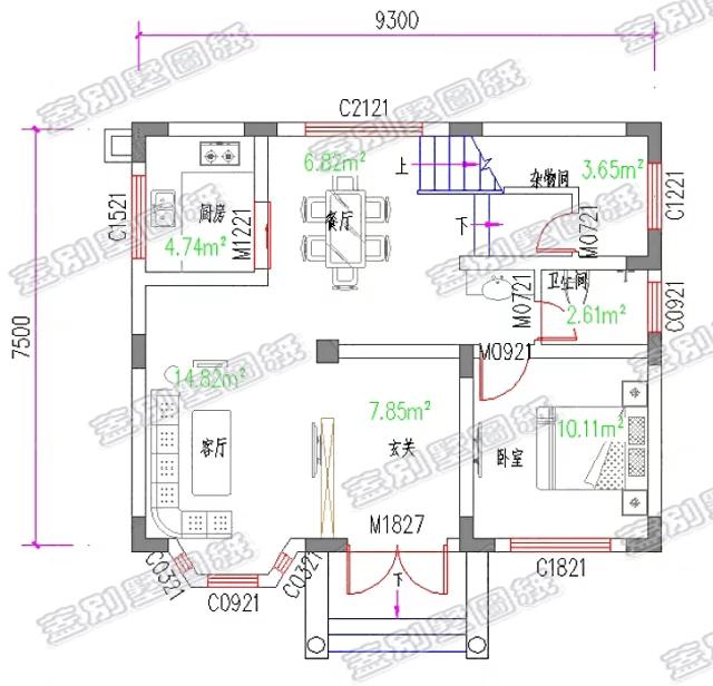 占地75平米的經(jīng)典歐式二層別墅，樸素典雅，主體造價15萬。