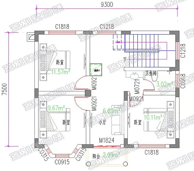 占地75平米的經(jīng)典歐式二層別墅，樸素典雅，主體造價15萬。