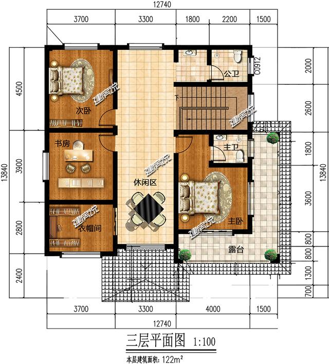 三層新中式別墅，蓋在山腳下，與農(nóng)村的自然古樸相融，村里人都來串門。