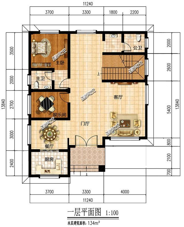 三層新中式別墅，蓋在山腳下，與農(nóng)村的自然古樸相融，村里人都來串門。