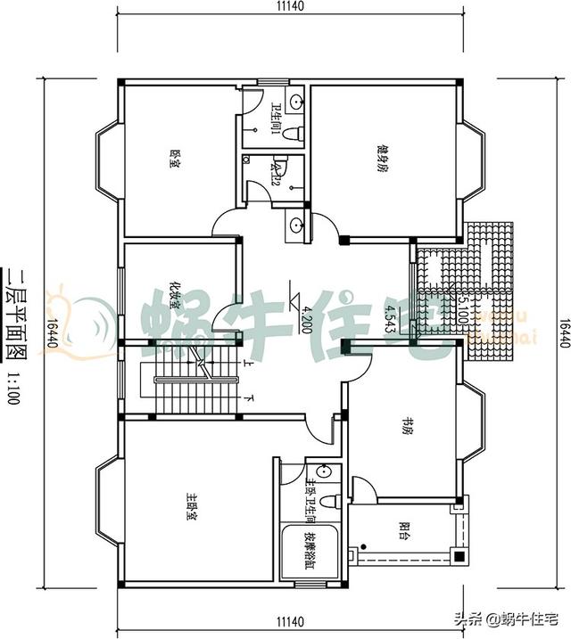 簡歐三層農(nóng)村別墅設(shè)計(jì)圖，簡潔大方，坡屋頂設(shè)計(jì)，功能分區(qū)合理，最適合老百姓的自建房