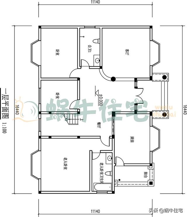 簡歐三層農(nóng)村別墅設(shè)計(jì)圖，簡潔大方，坡屋頂設(shè)計(jì)，功能分區(qū)合理，最適合老百姓的自建房