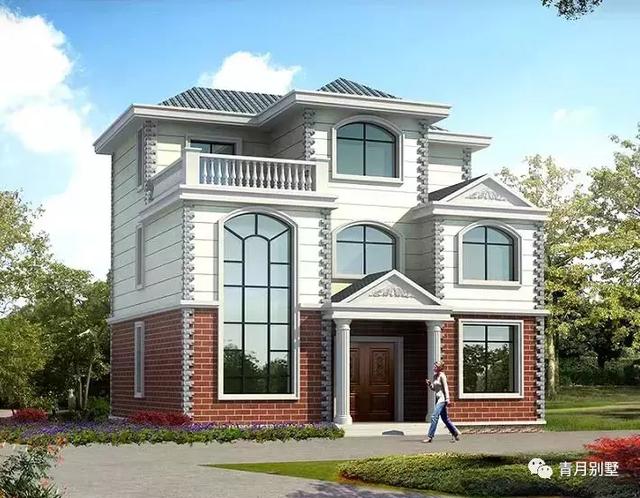 占地120平三層小別墅設(shè)計圖，美觀大氣，帶堂屋大露臺，經(jīng)濟(jì)實用。