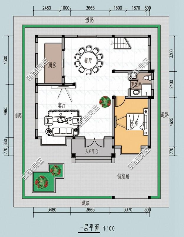 5棟二層歐式小洋樓，簡單大方，經(jīng)濟適用，造價20萬左右。