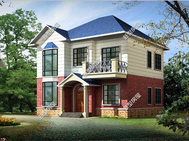 5棟二層歐式小洋樓，簡單大方，經(jīng)濟適用，造價20萬左右。