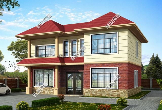 5棟二層歐式小洋樓，簡單大方，經(jīng)濟適用，造價20萬左右。