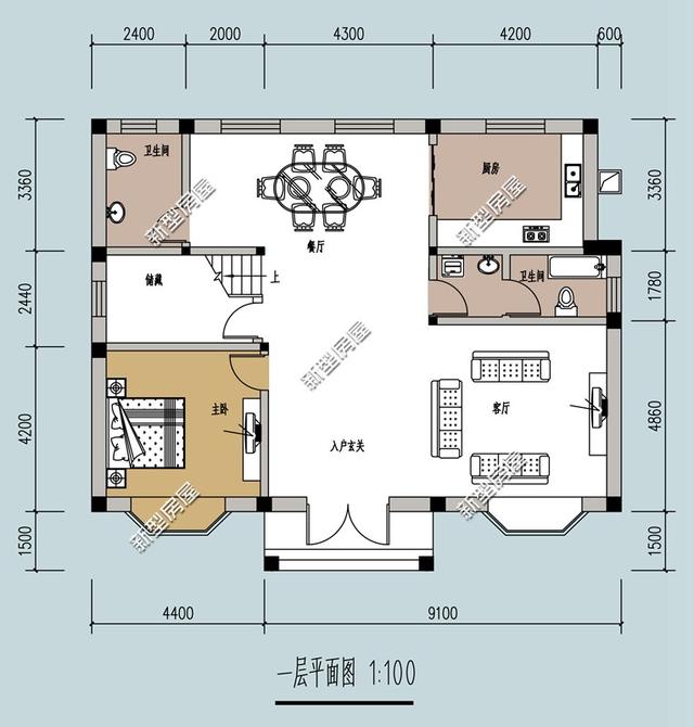 5棟二層歐式小洋樓，簡單大方，經(jīng)濟適用，造價20萬左右。