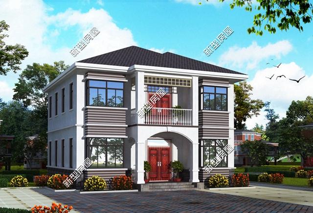 5棟二層歐式小洋樓，簡單大方，經(jīng)濟適用，造價20萬左右。