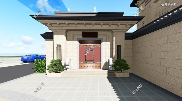 經(jīng)典耐看的三層歐式別墅設(shè)計(jì)圖，寬敞大氣，帶庭院、大客廳、大車(chē)庫(kù)、大露臺(tái)，臥室套房。