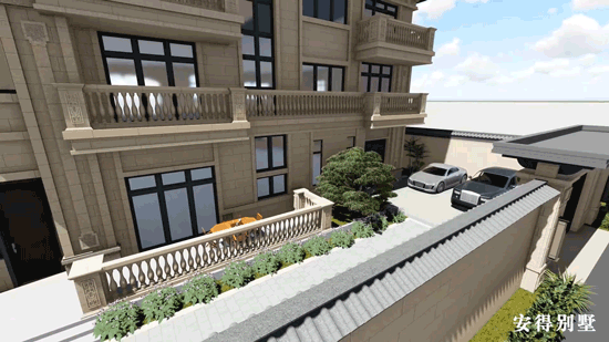 經(jīng)典耐看的三層歐式別墅設(shè)計(jì)圖，寬敞大氣，帶庭院、大客廳、大車(chē)庫(kù)、大露臺(tái)，臥室套房。